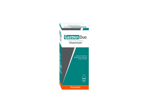 Gastren Duo 600+70+150 Mg 5 Ml 100 Ml Süspansiyon