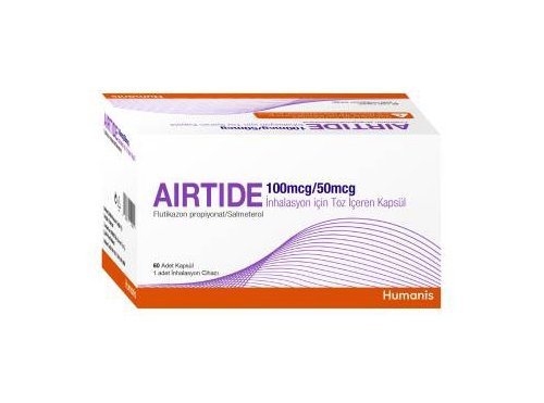 Airtide 50 mcg/100 mcg İnhalasyon İçin Toz İçeren Kapsül