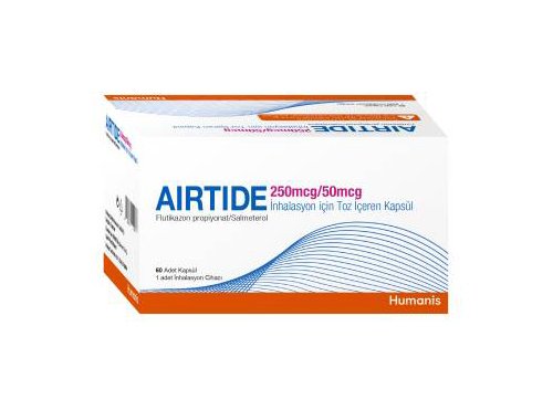 Airtide 50 mcg/250 mcg İnhalasyon İçin Toz İçeren Kapsül